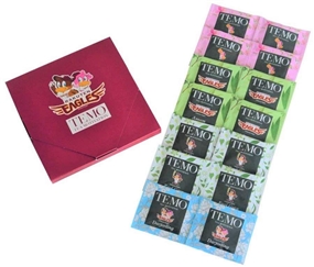 【 訳アリ 】TEA MOTIVATION PREMIUM 紅茶 ギフト ティーバッグ 4種アソート 14包入 アールグレイ ダージリン アッサム ももりんご 東北楽天ゴールデンイーグルス ライセンス商品 ※賞味期限：2025年7月末まで