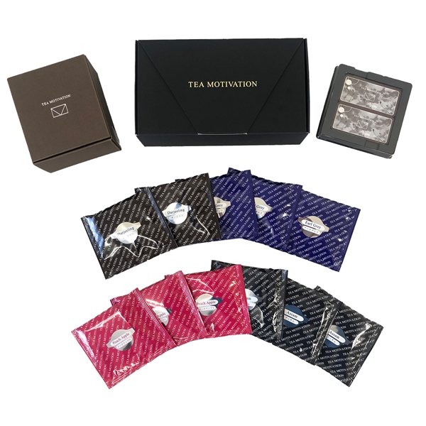 TEA MOTIVATION 紅茶 ギフト ティーバッグ ホワイトデーチョコレートセット 4種アソート11包入 アールグレイ ダージリン アッサム ピーチアップル ギフト包装